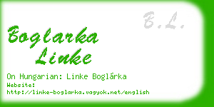 boglarka linke business card